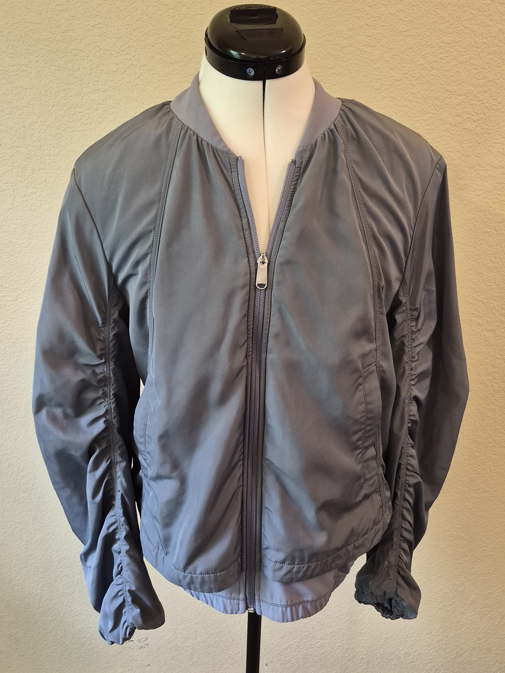 Athleta Slate Gray Bomber Jacket